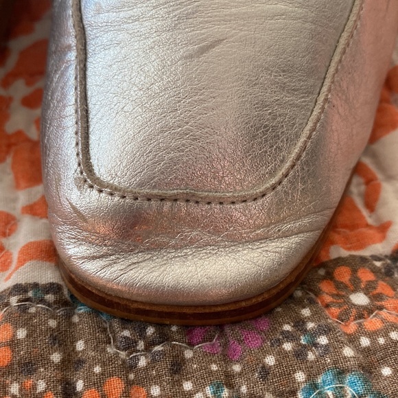 Free People At Ease Metallic Leather Slides  Size 38/8 - Picture 11 of 11
